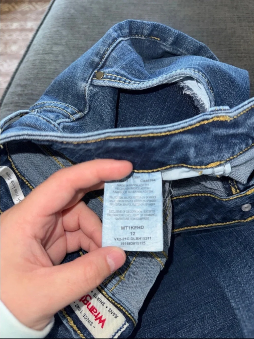 Wrangler Women's Flare Jeans in Blue Denim